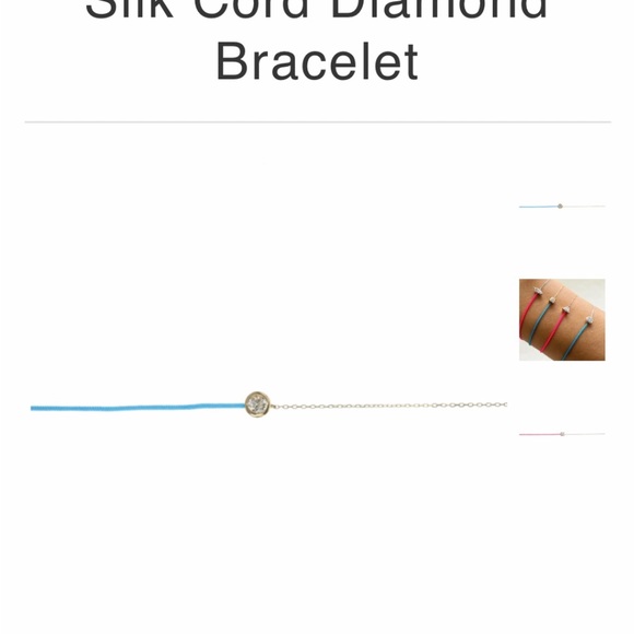 18k Gold & Silk diamond bracelet - Picture 6 of 8